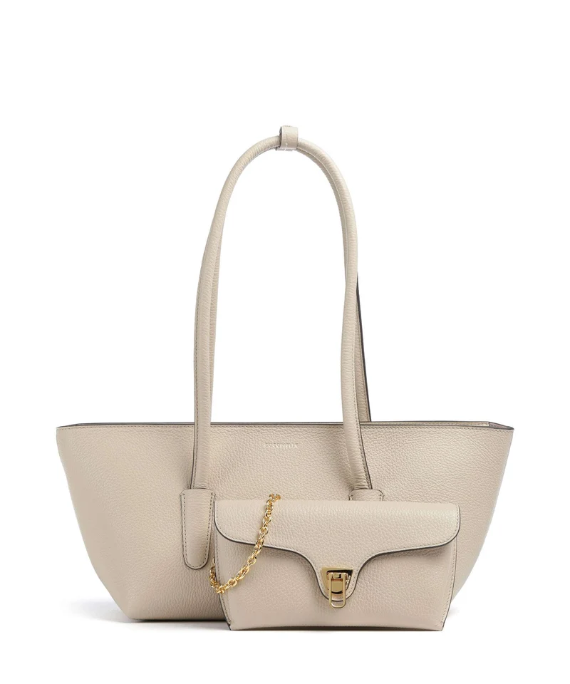 Coccinelle Beat Double Sac porté épaule sandshell