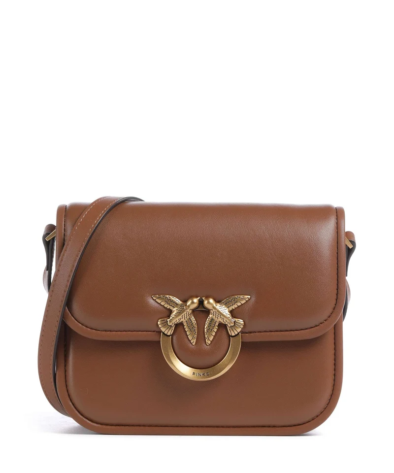 Pinko Love One Mini Sac bandoulière marrone/leone/antique gold