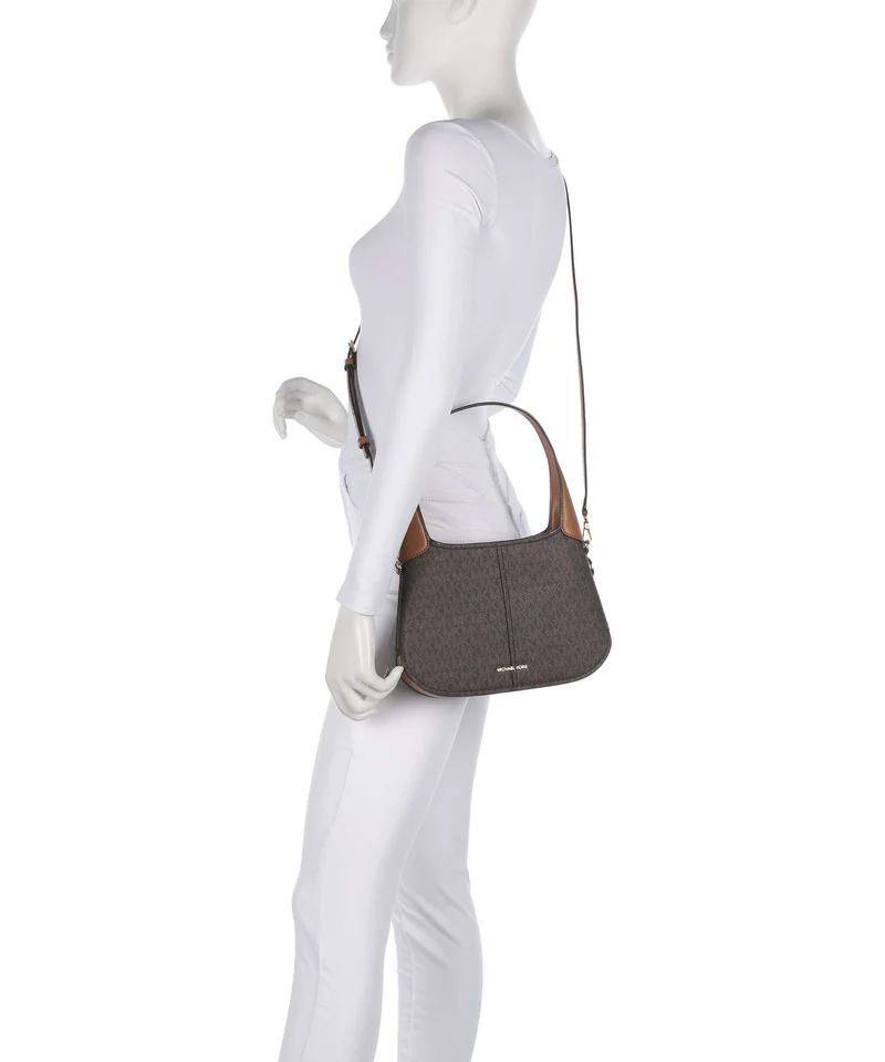 Michael Kors Alice Small Sac porté épaule brown/acorn