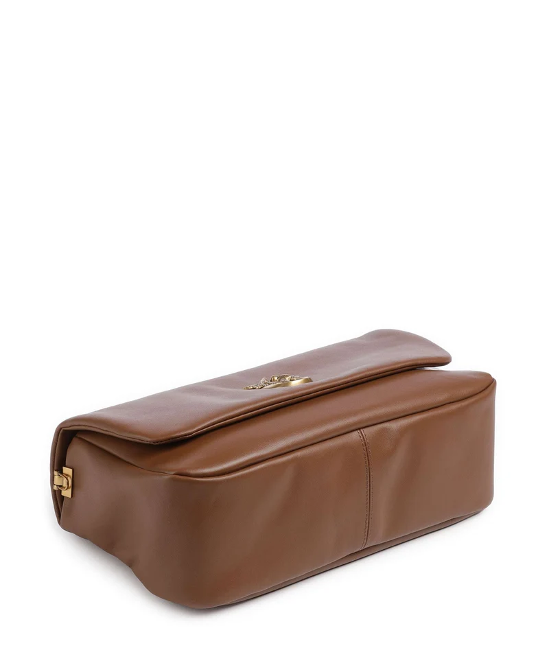 Pinko Click Soft Horizontal Sac porté épaule marrone/leone/antique gold