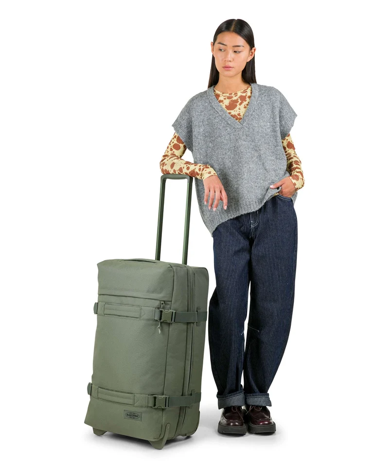 Eastpak Transit'R M Sac de voyage à roulettes khaki