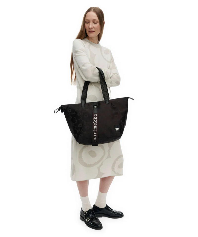 Marimekko All Day Unikko Cabas black