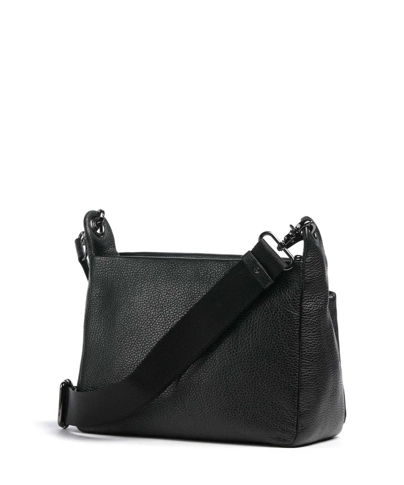 Mandarina Duck Mellow Leather Sac porté épaule nero