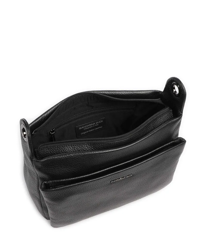 Mandarina Duck Mellow Leather Sac porté épaule nero