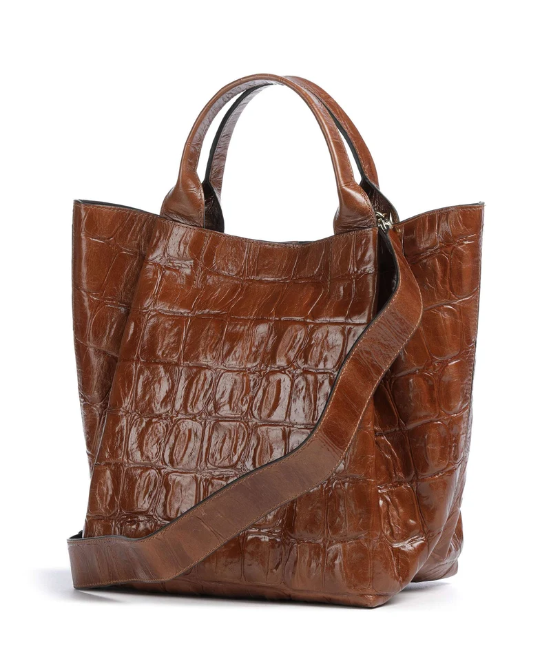 Abro Maxi Cocco Essential Medium Sac à main caramel/cognac