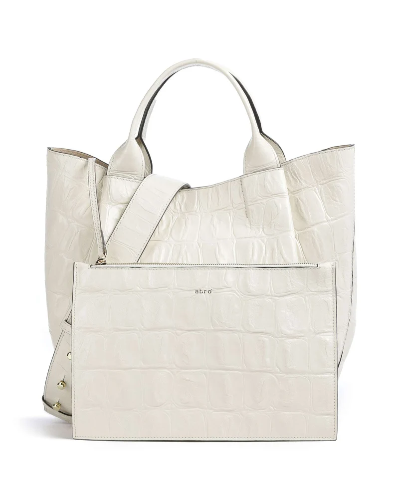 Abro Maxi Cocco Essential Medium Sac à main milk