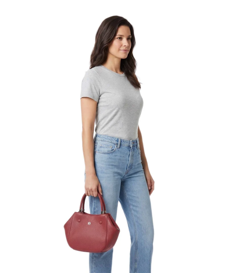 Aigner Carré Soft S Sac à main burnt red