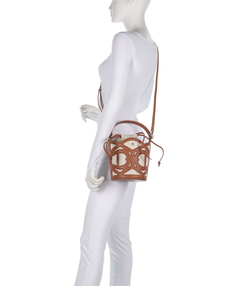 Aigner Azzurra S Sac seau cognac brown