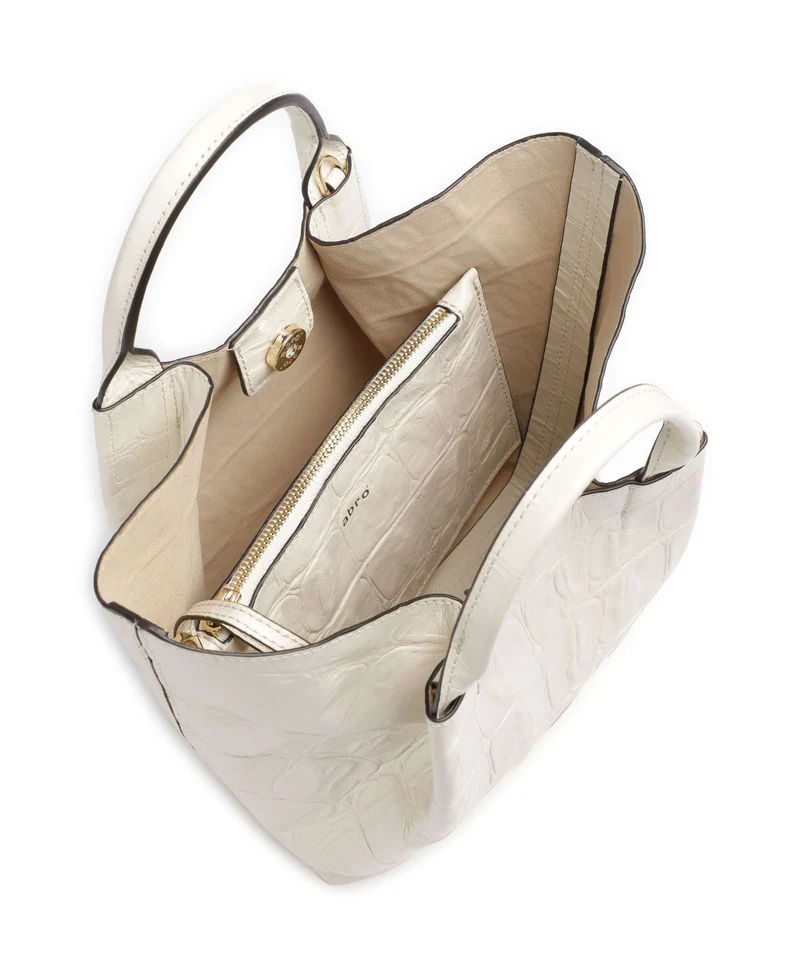 Abro Maxi Cocco Essential Small Sac à main milk