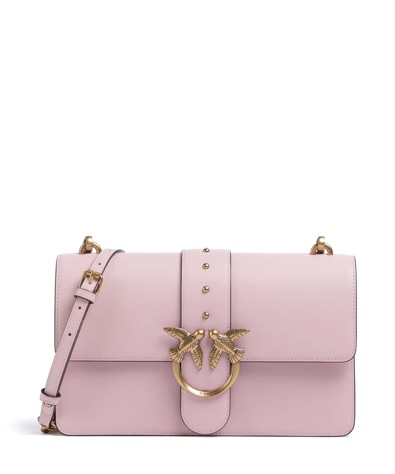 Pinko Love One Classic Sac bandoulière rosa chiaro/antique gold