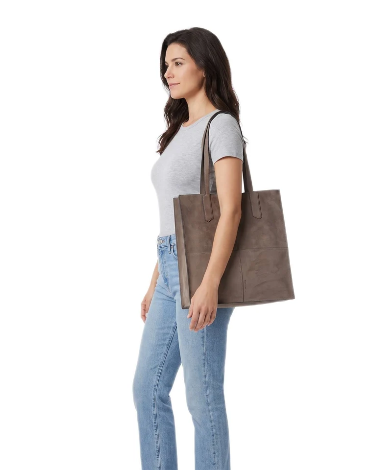 Liebeskind Amy Vegan Suede L Cabas neutral grey
