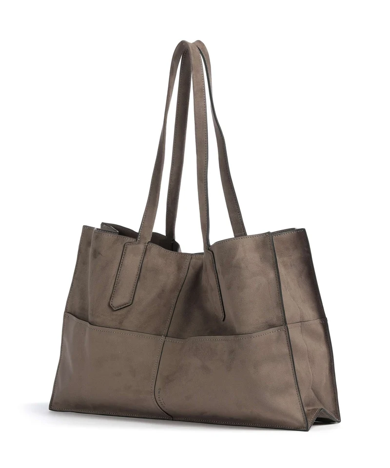 Liebeskind Amy Vegan Suede L Cabas neutral grey