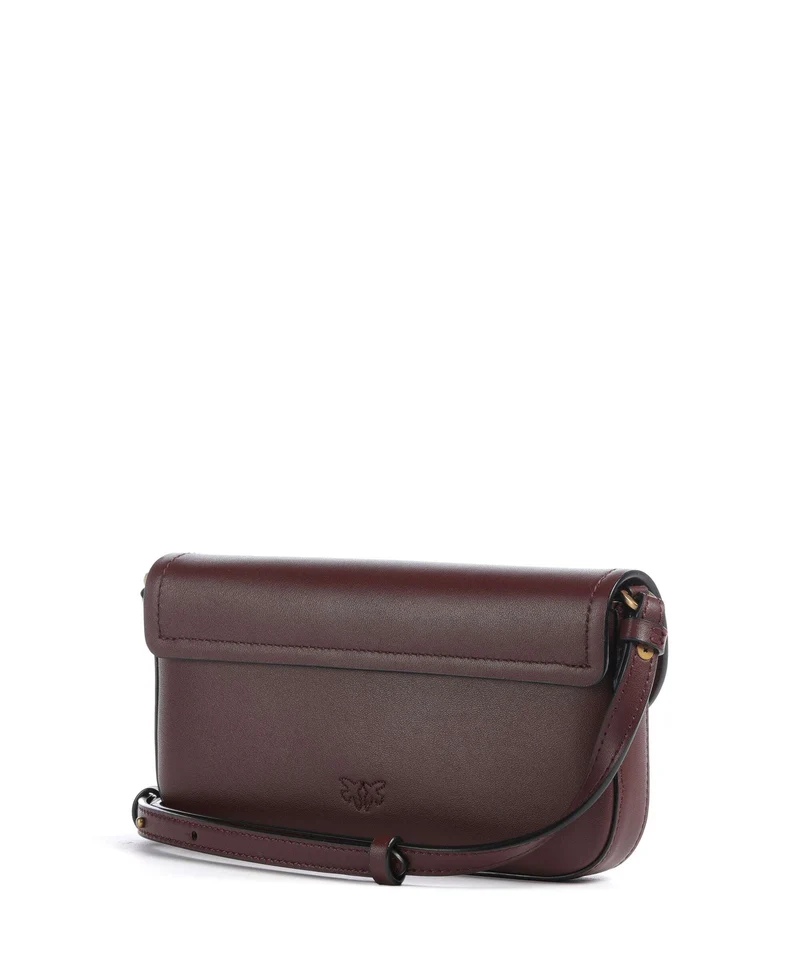 Pinko Saddle Flat Sac bandoulière rosso vino/antique gold