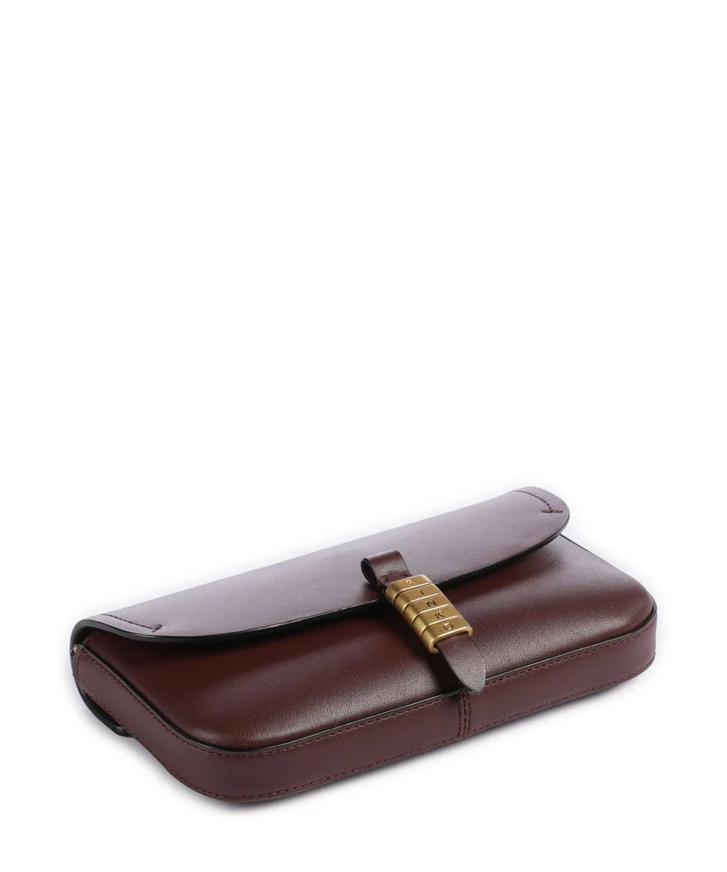 Pinko Saddle Flat Sac bandoulière rosso vino/antique gold