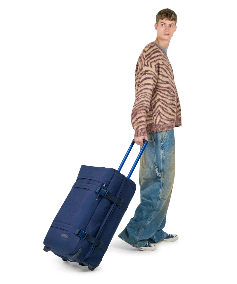 Eastpak Transit'R M Sac de voyage à roulettes navy