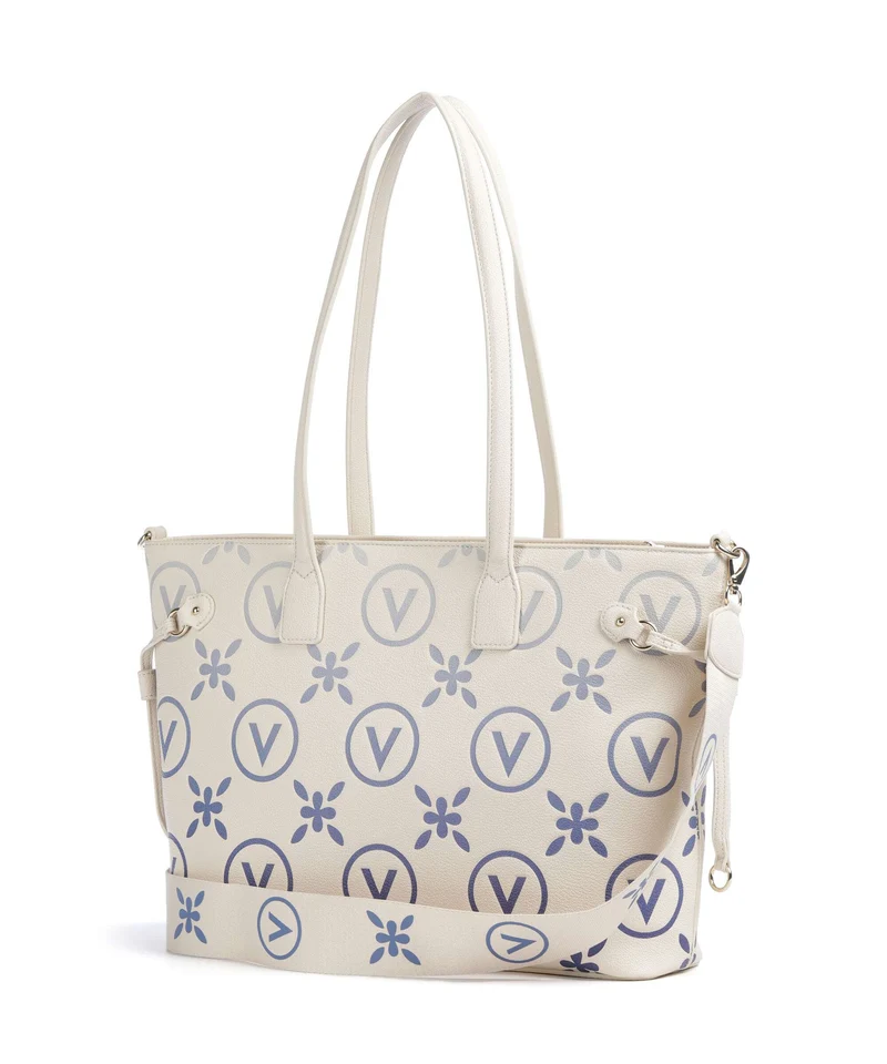 Valentino Bags Samba Re Print Cabas ecru/bluette