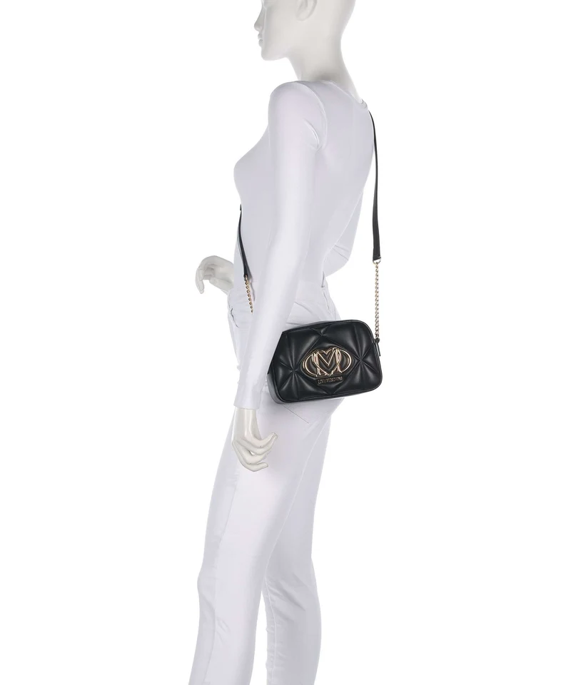 Love Moschino Embossed Q Sac bandoulière black