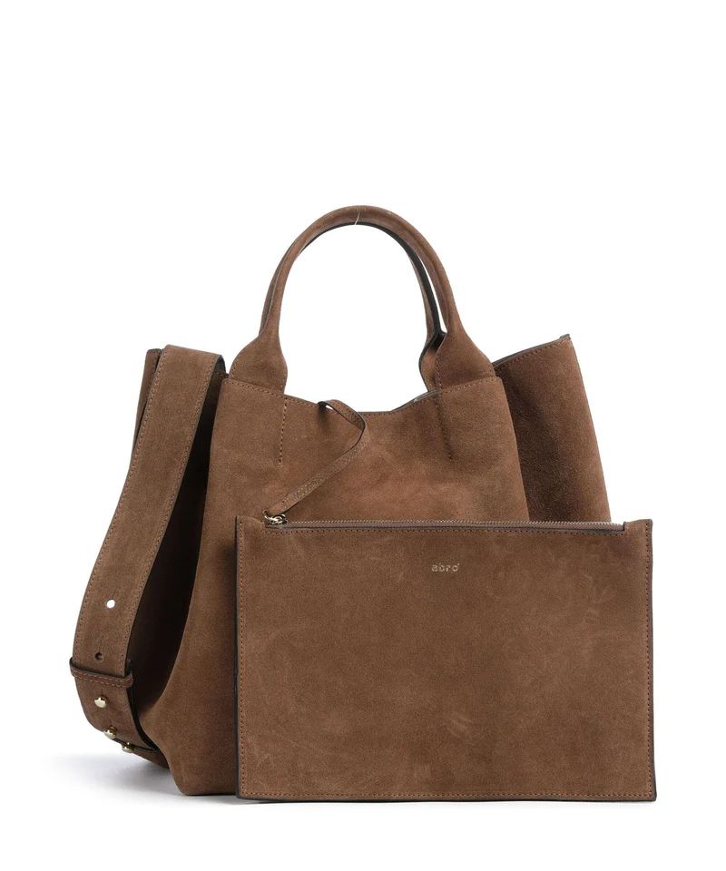 Abro Suede Essential Medium Sac à main wood