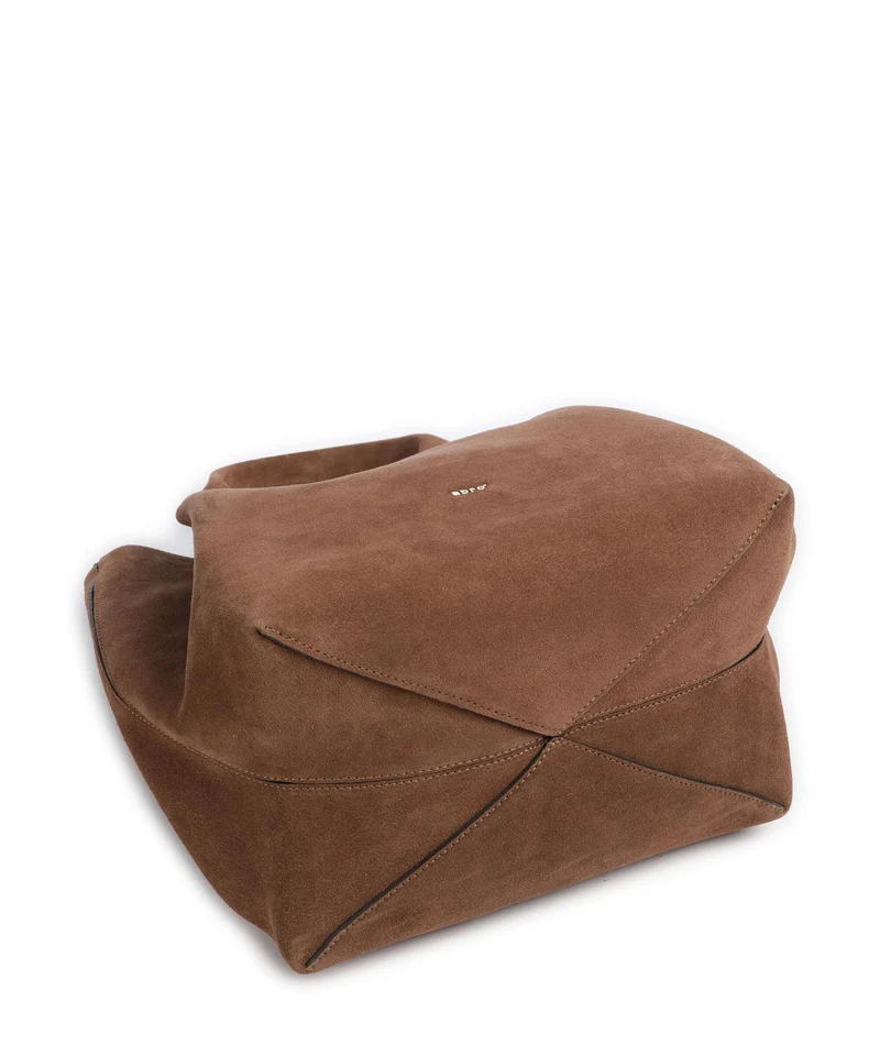 Abro Suede Essential Medium Sac à main wood