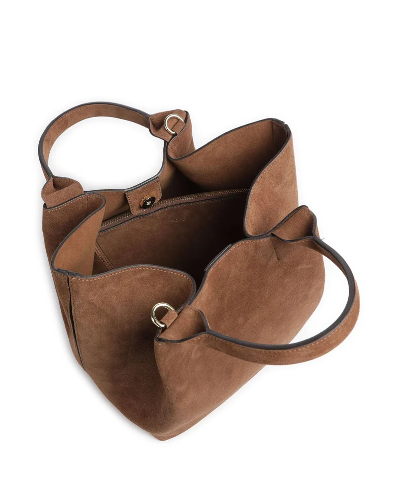 Abro Suede Essential Medium Sac à main wood