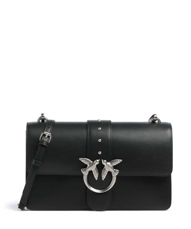 Pinko Love One Classic Sac bandoulière nero/old silver