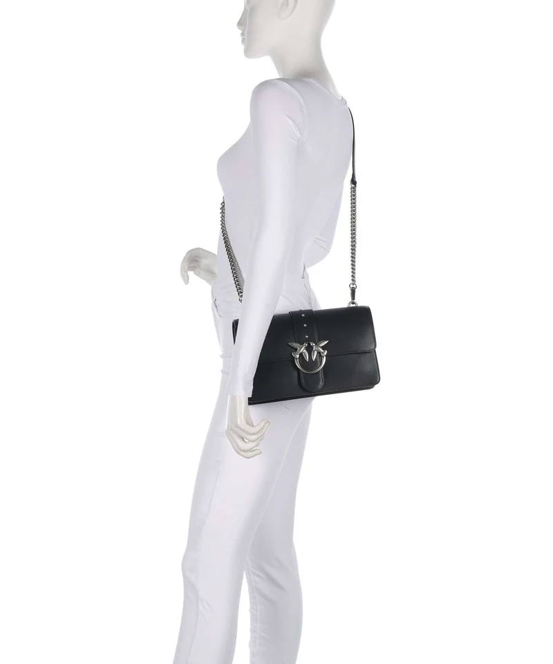 Pinko Love One Classic Sac bandoulière nero/old silver