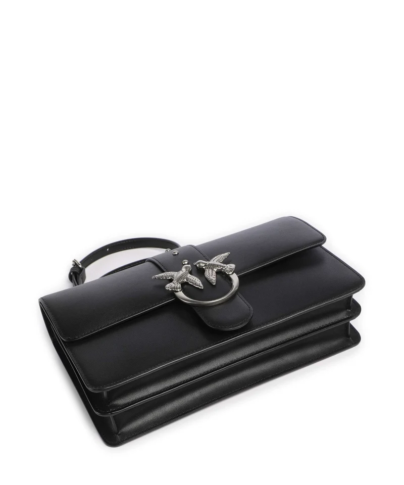 Pinko Love One Classic Sac bandoulière nero/old silver