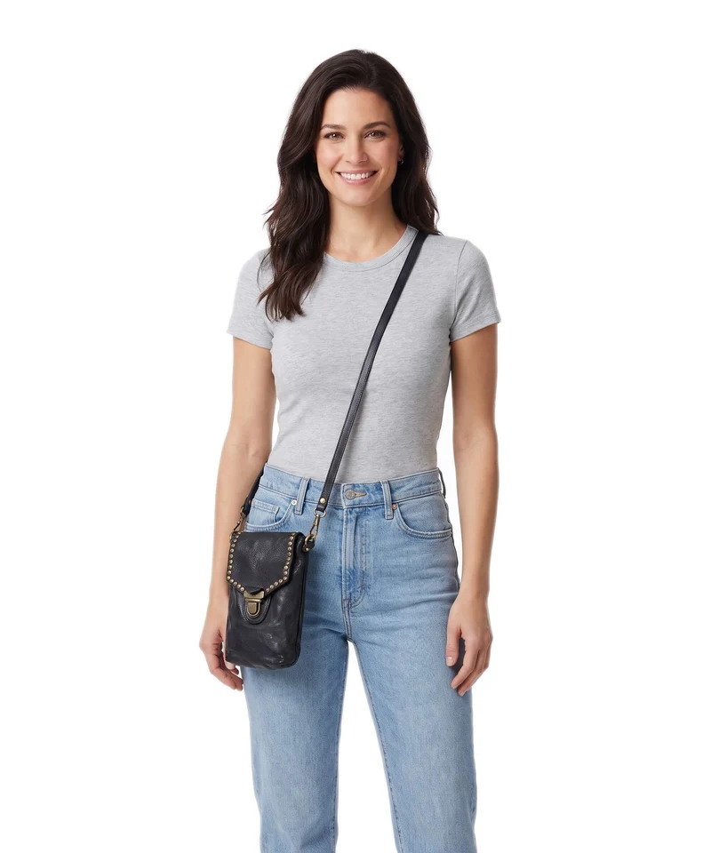 Campomaggi Pochette telephone blue
