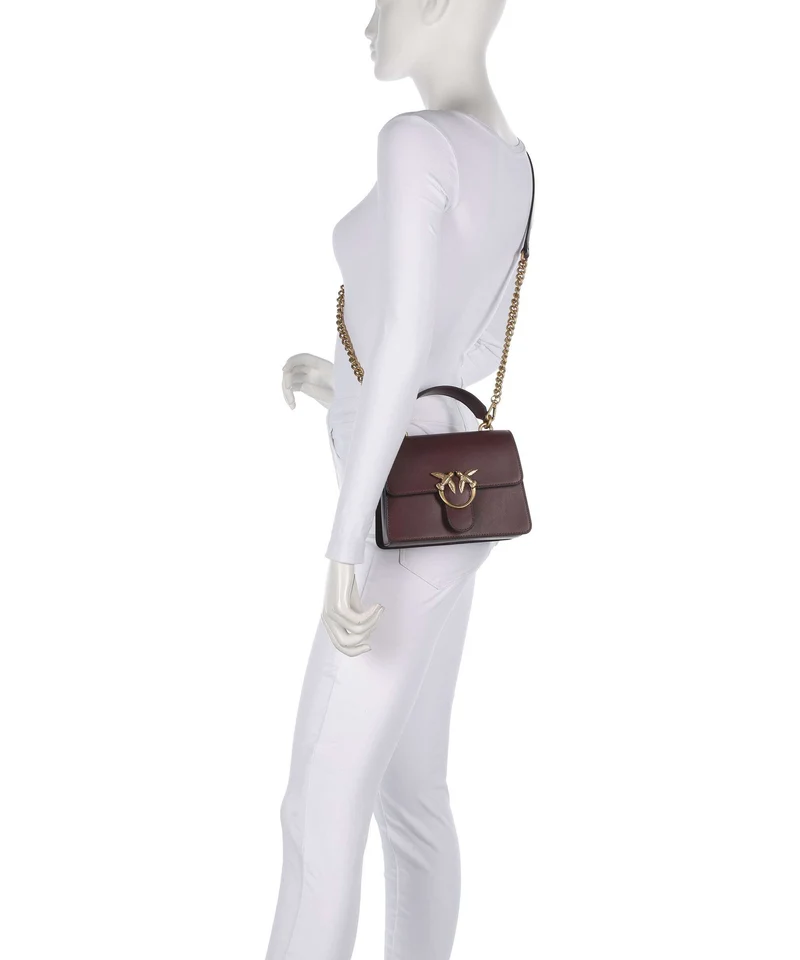 Pinko Love One Mini Sac à main burgundy wine/antique gold