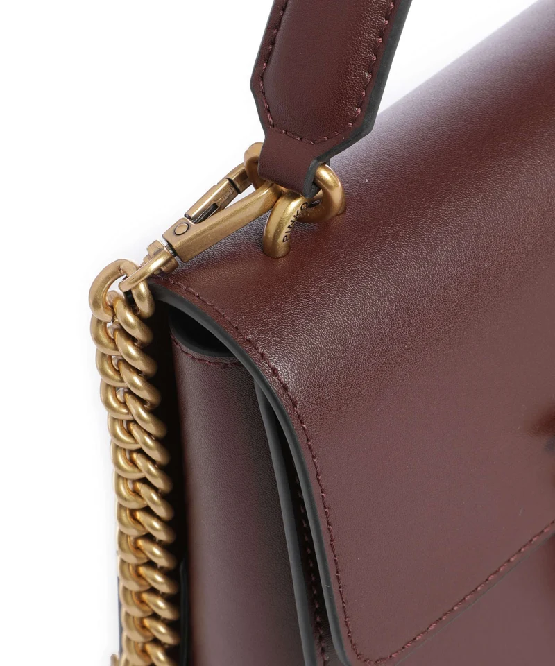 Pinko Love One Mini Sac à main burgundy wine/antique gold