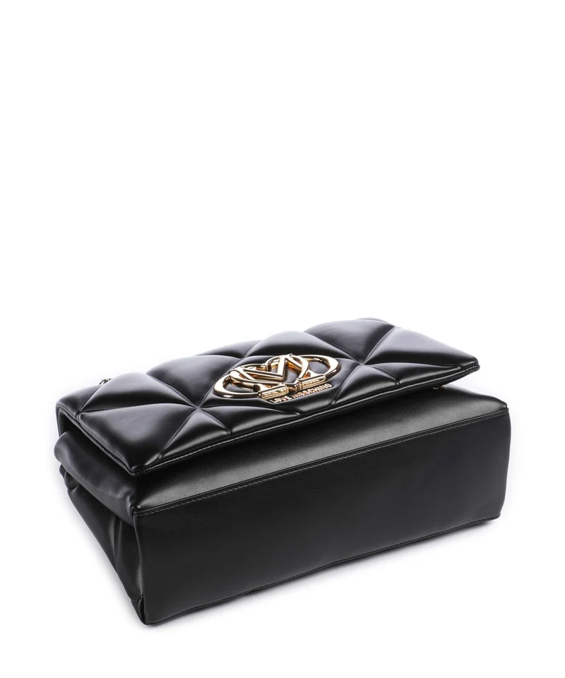 Love Moschino Embossed Q Sac porté épaule black