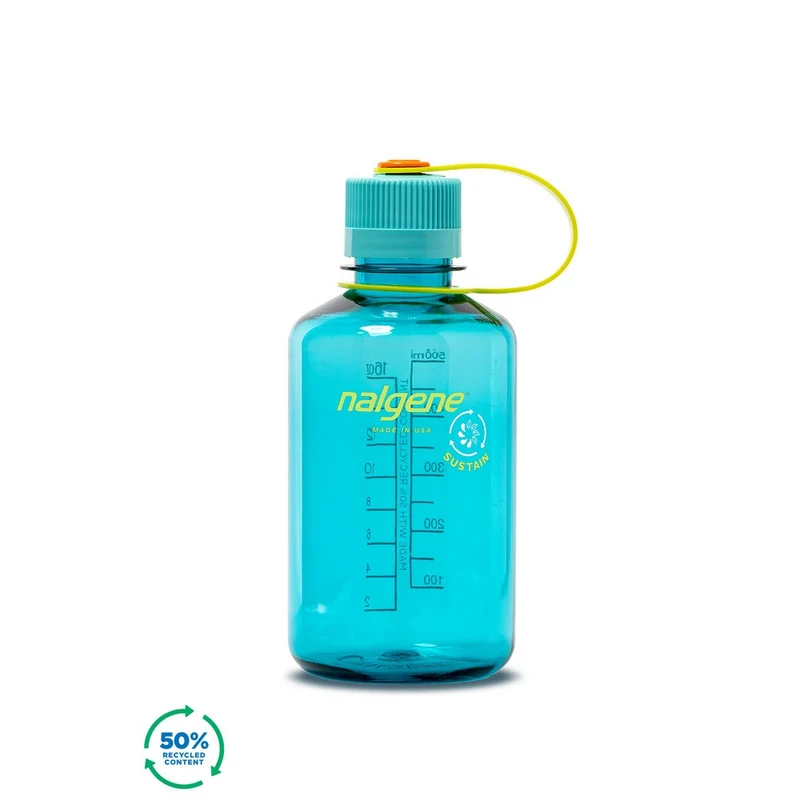 Bouteille Nalgene Sustain à petit goulot 500 ml - Cerulean