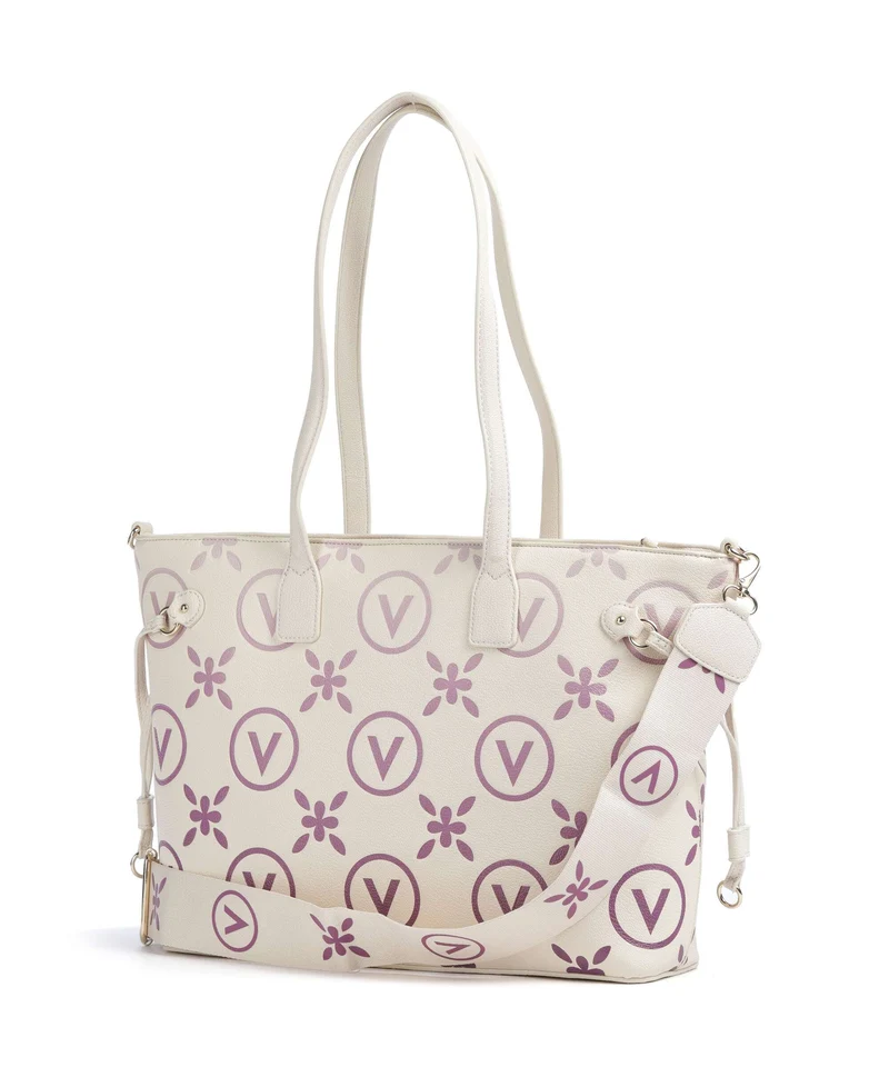 Valentino Bags Samba Re Print Cabas ecru/rosa