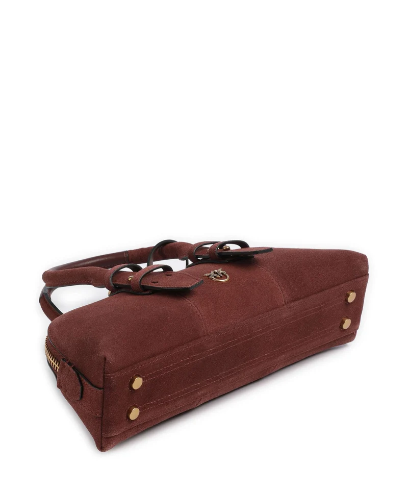 Pinko Bowling Horizontal Sac à main rosso vino/antique gold