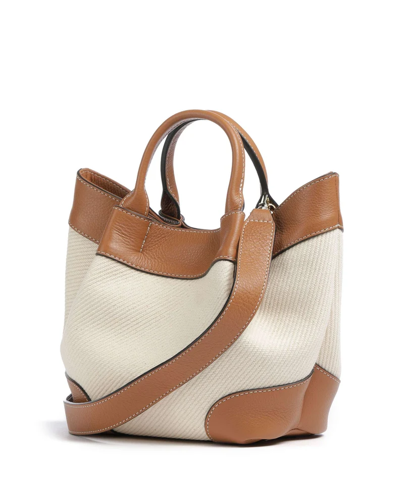Abro Super Drill Essential Small Sac à main ivory/cuoio
