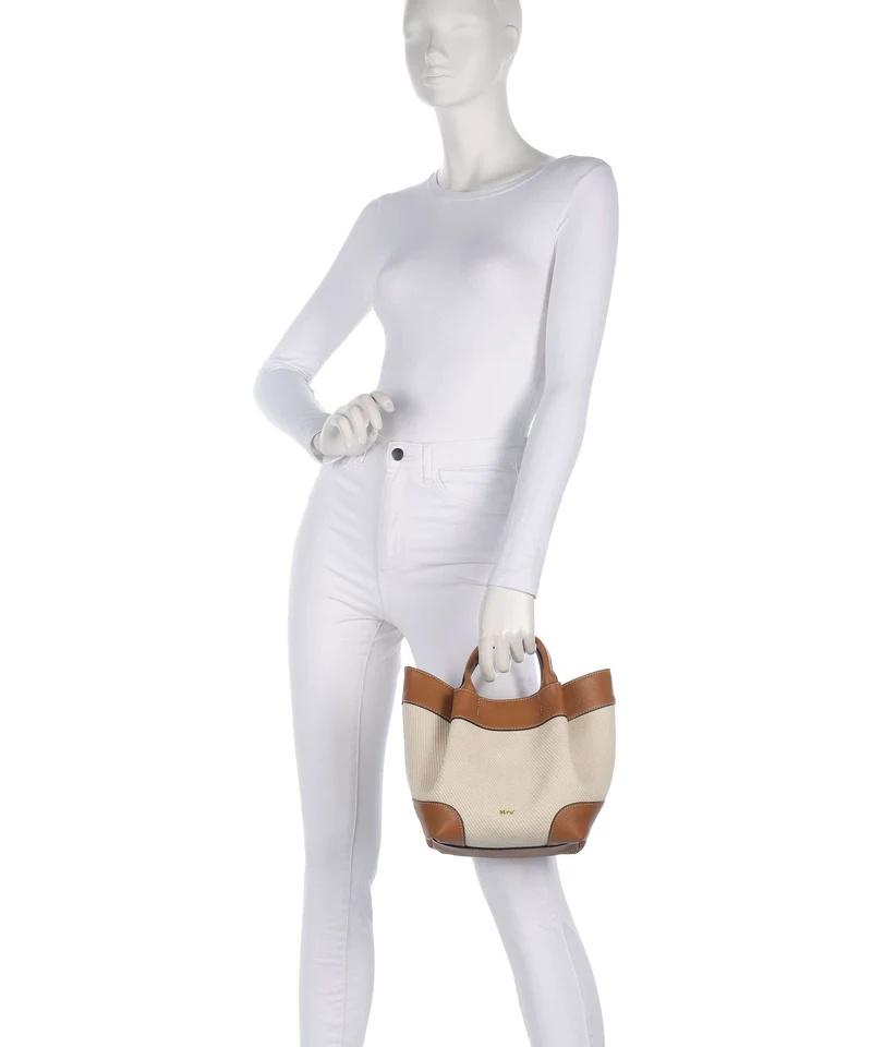 Abro Super Drill Essential Small Sac à main ivory/cuoio