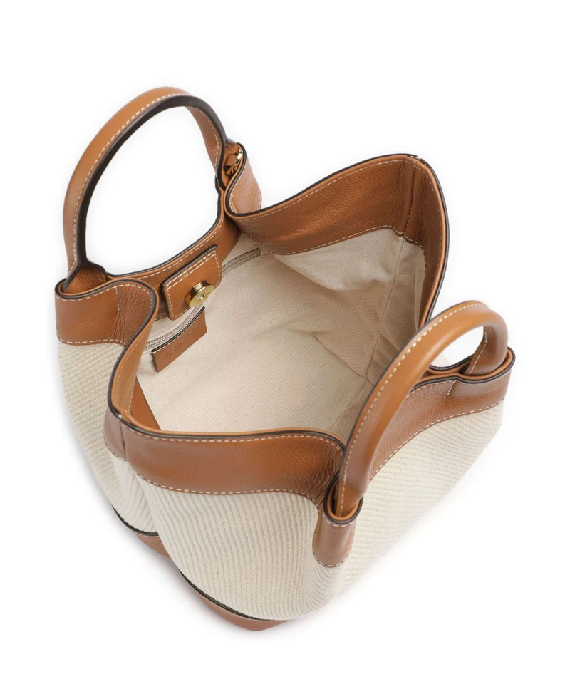 Abro Super Drill Essential Small Sac à main ivory/cuoio