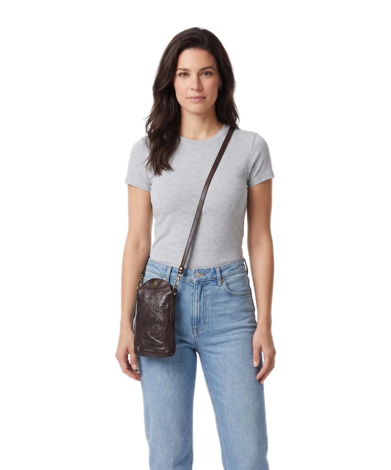 Campomaggi Pochette telephone brown