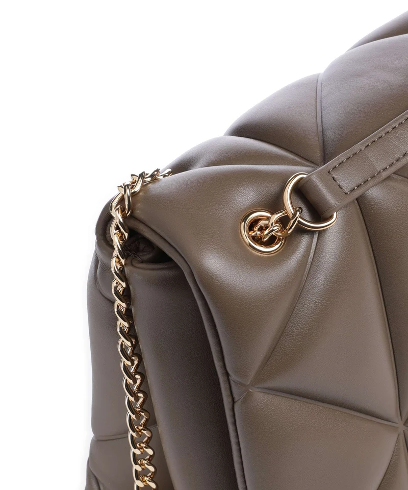 Love Moschino Embossed Q Sac porté épaule mud