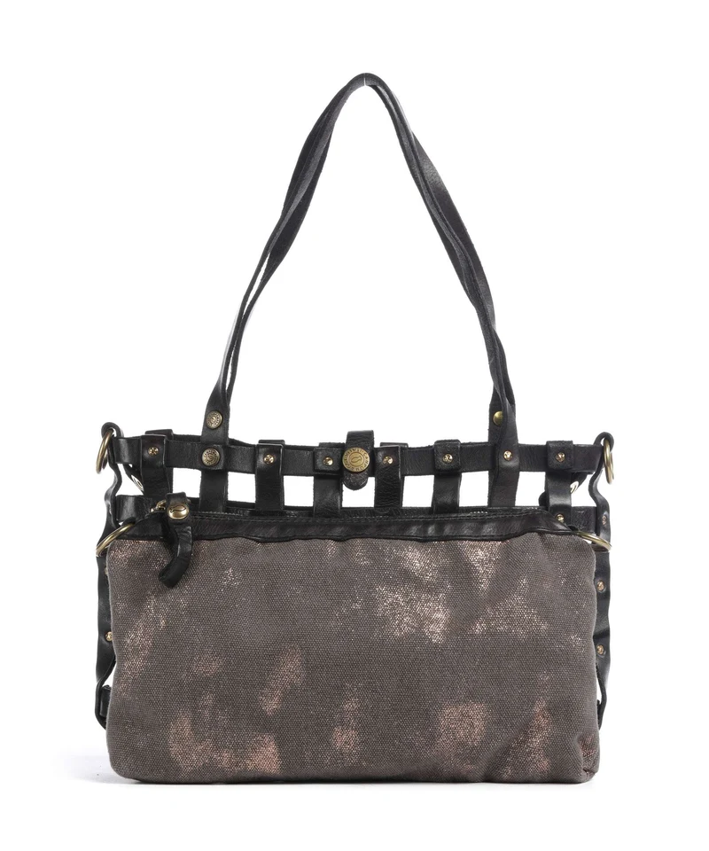 Campomaggi Sac porté épaule grey/bronze