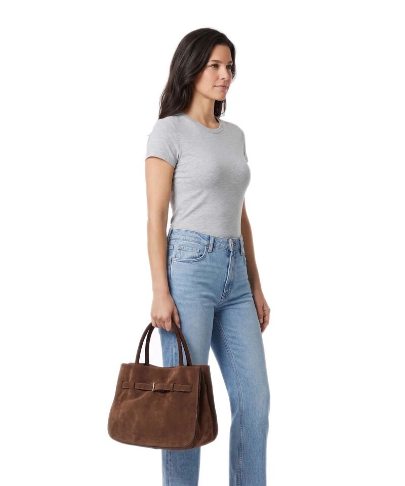 Abro Suede Jill Sac à main wood