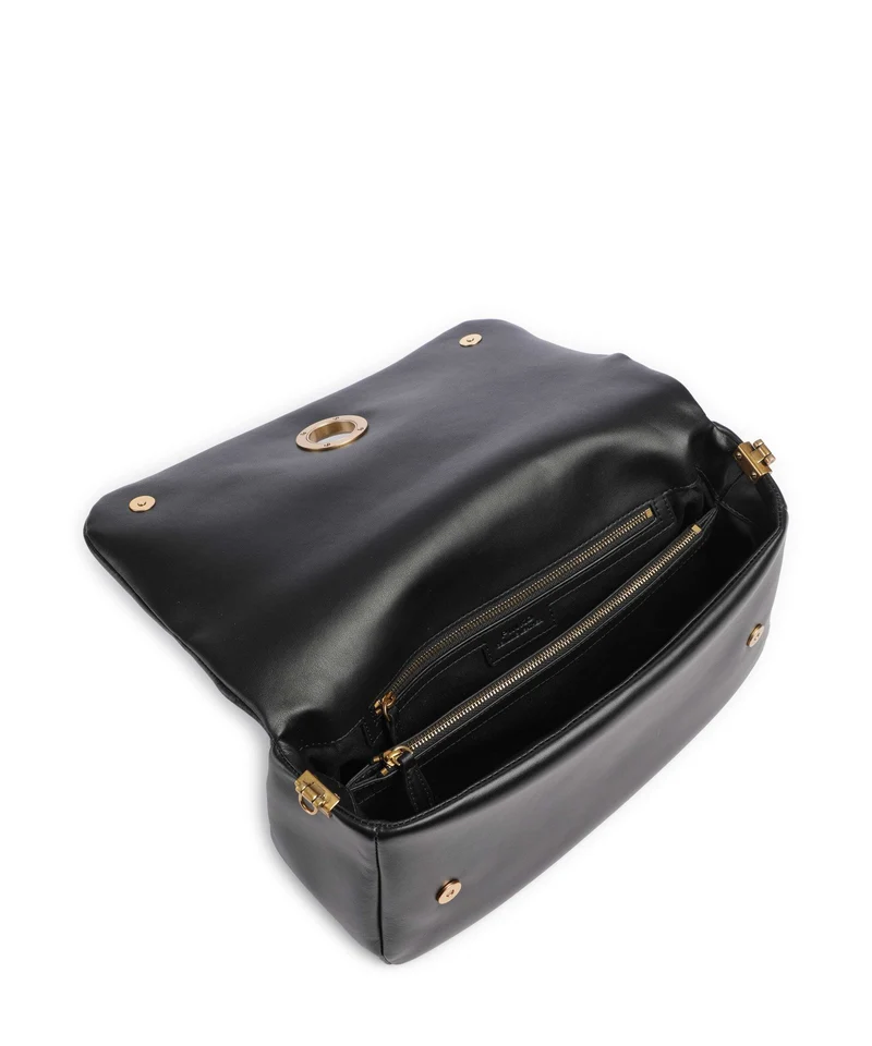 Pinko Click Soft Horizontal Sac porté épaule nero/antique gold