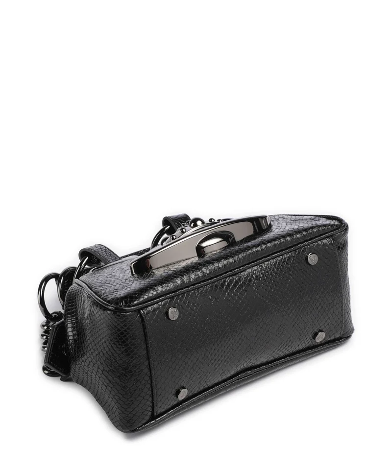 Vivienne Westwood Archive Python-Effect Embossed Sac porté épaule black