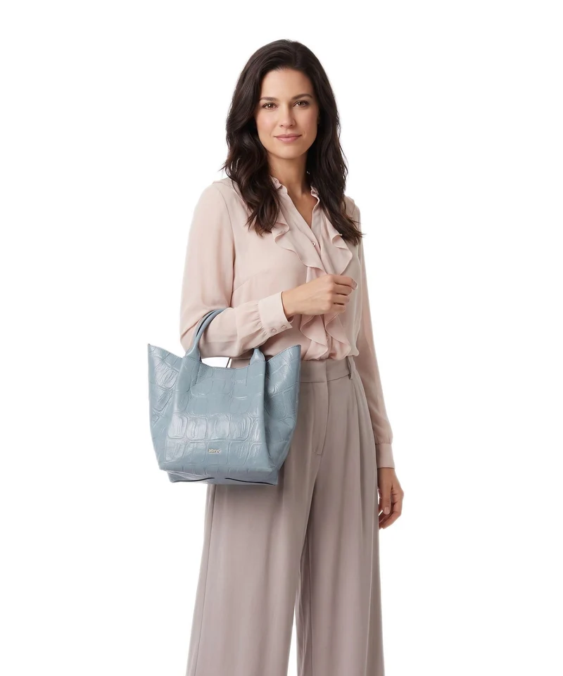 Abro Maxi Cocco Essential Small Sac à main sapphire