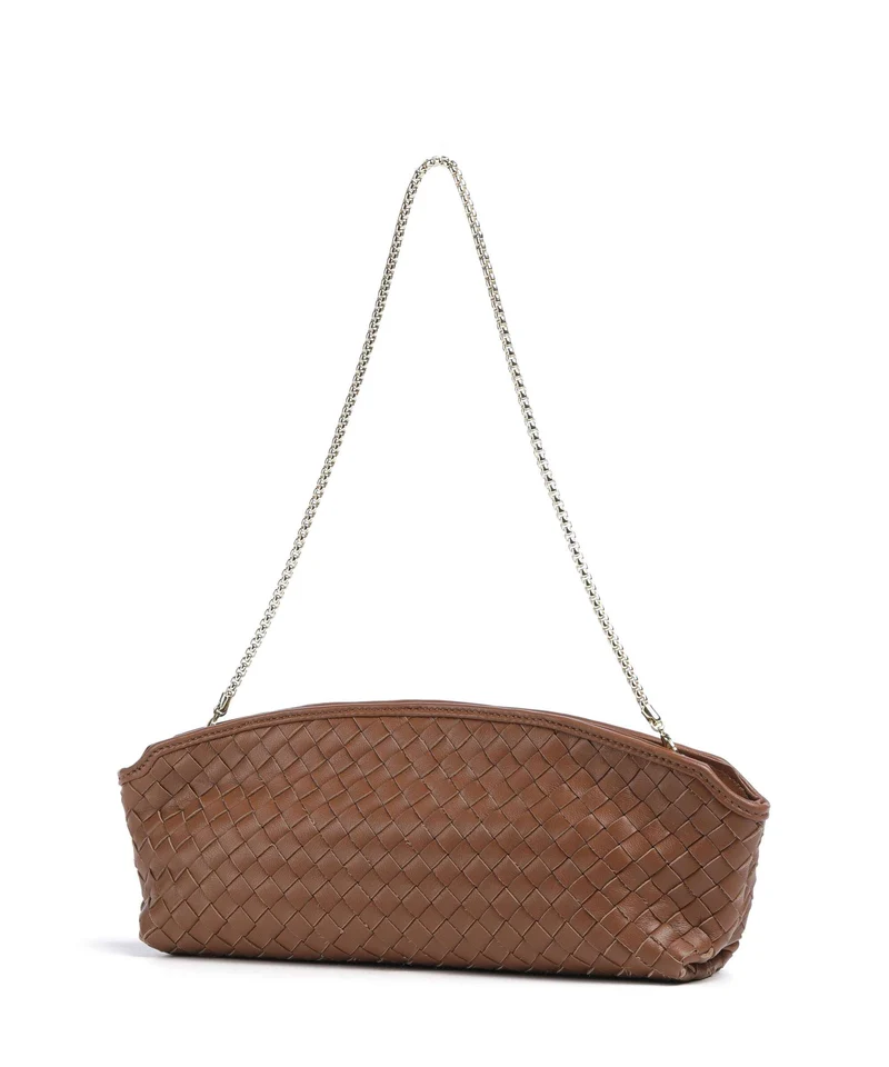 Abro Piuma Ballroom Sac porté épaule caramel/cognac