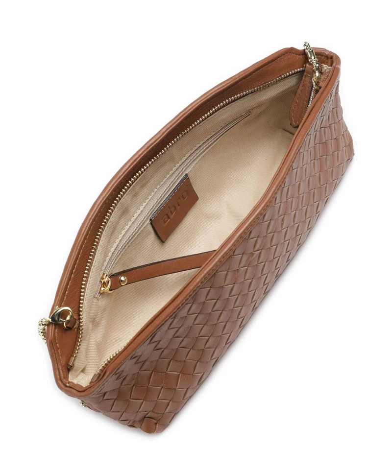 Abro Piuma Ballroom Sac porté épaule caramel/cognac