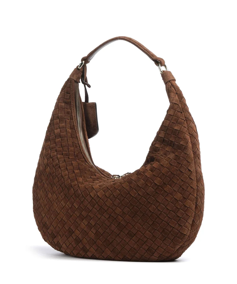 Abro Suede Nana Small Sac fourre-tout wood