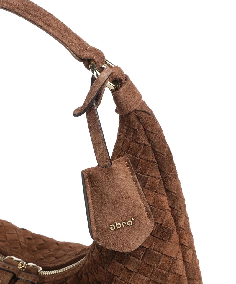 Abro Suede Nana Small Sac fourre-tout wood