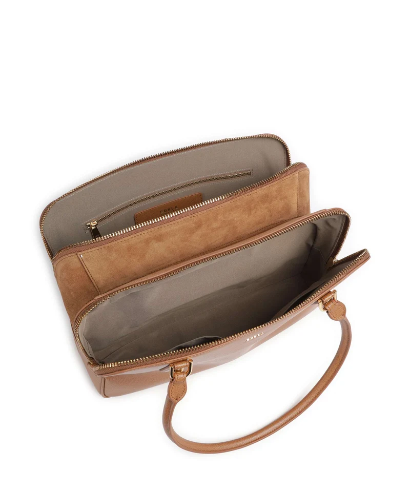 Furla Giulia L Sac porté épaule tabacco