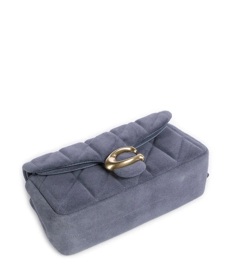 Coach Tabby Quilted 20 Sac porté épaule light denim